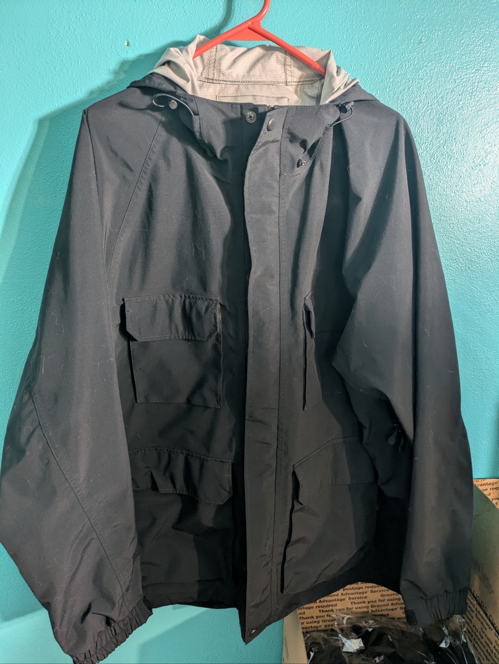 Duluth Trading Co. Black Hooded Jacket